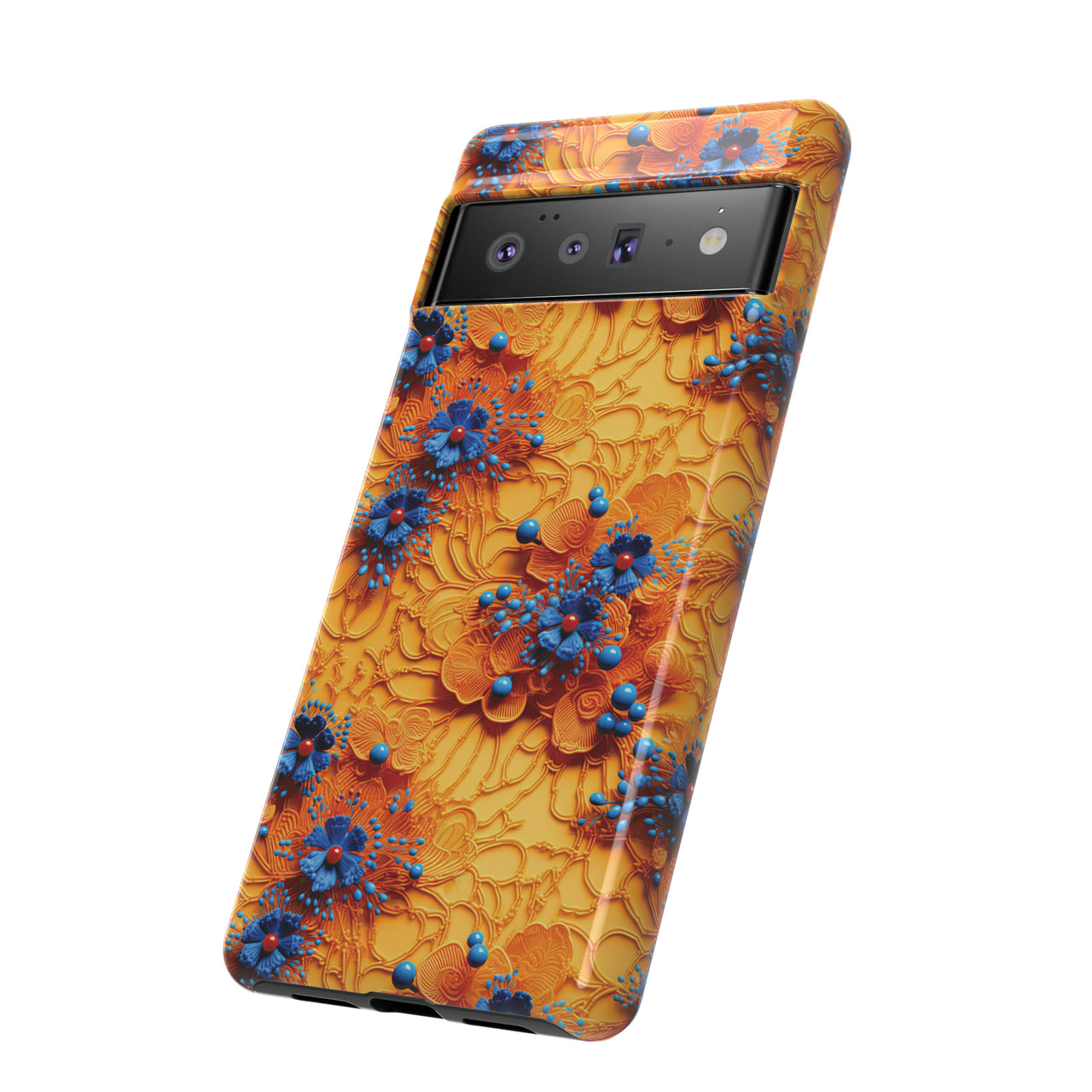 Royal Ryukyu Blossoms - Tough Case for Google Pixel 6 and Google Pixel 6 Pro