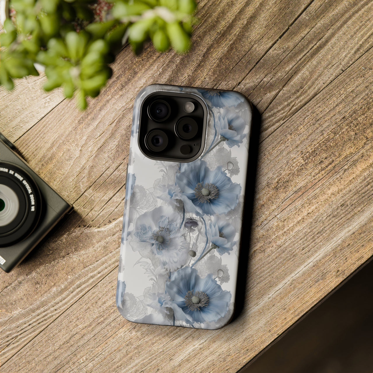 Himalayan Blue Poppy - MagSafe Tough Case for iPhone 15, iPhone 15 Pro, iPhone 15 Plus, & iPhone 15 Pro Max