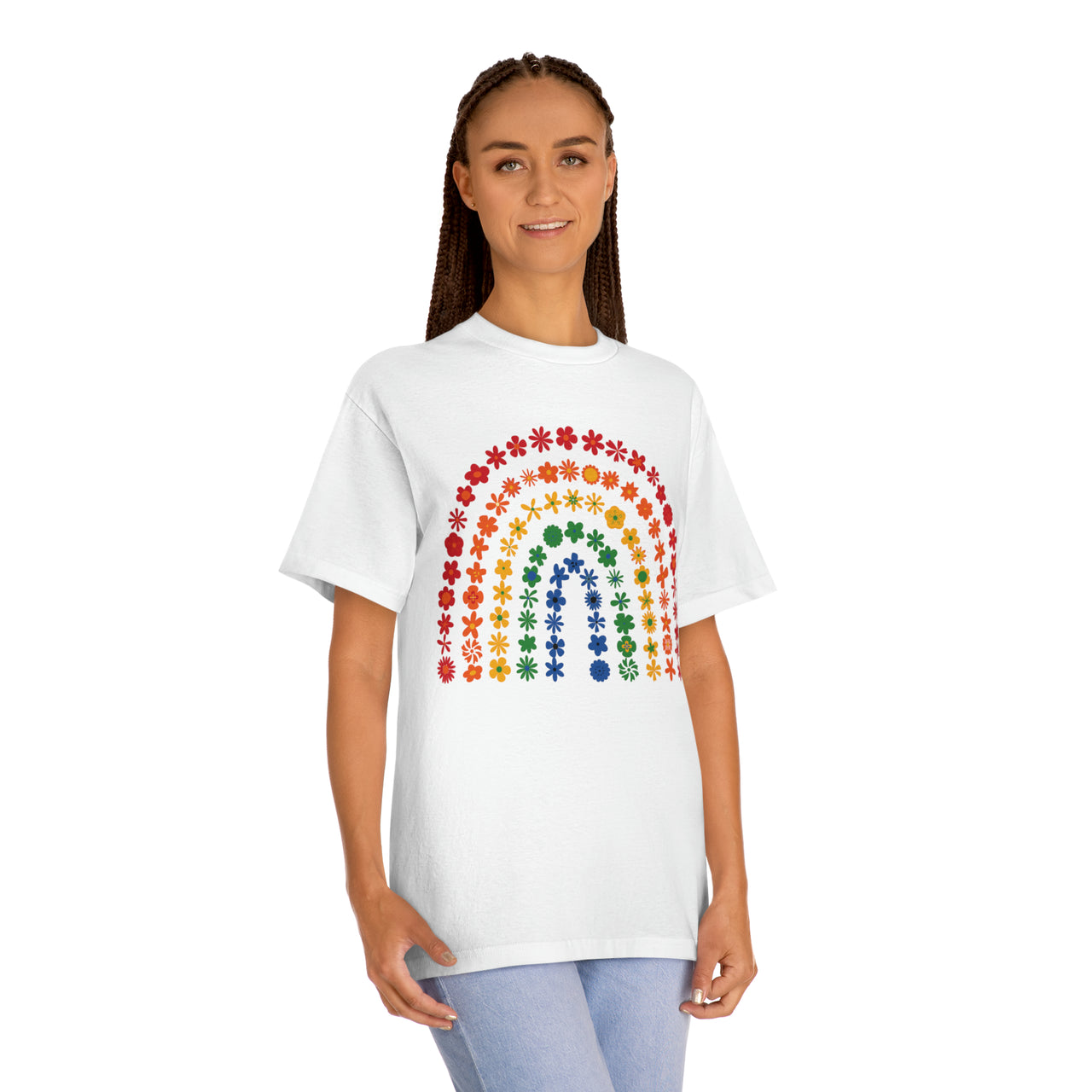 Rainbow Flowers Unisex Classic Tee