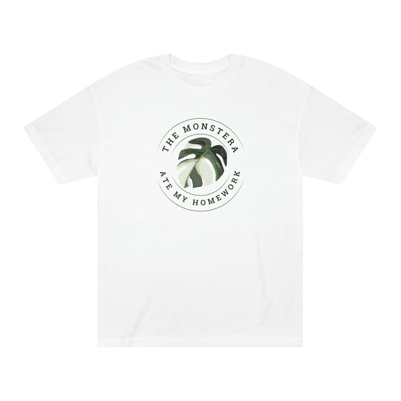 "The Monstera Ate My Homework" Unisex Classic Tee