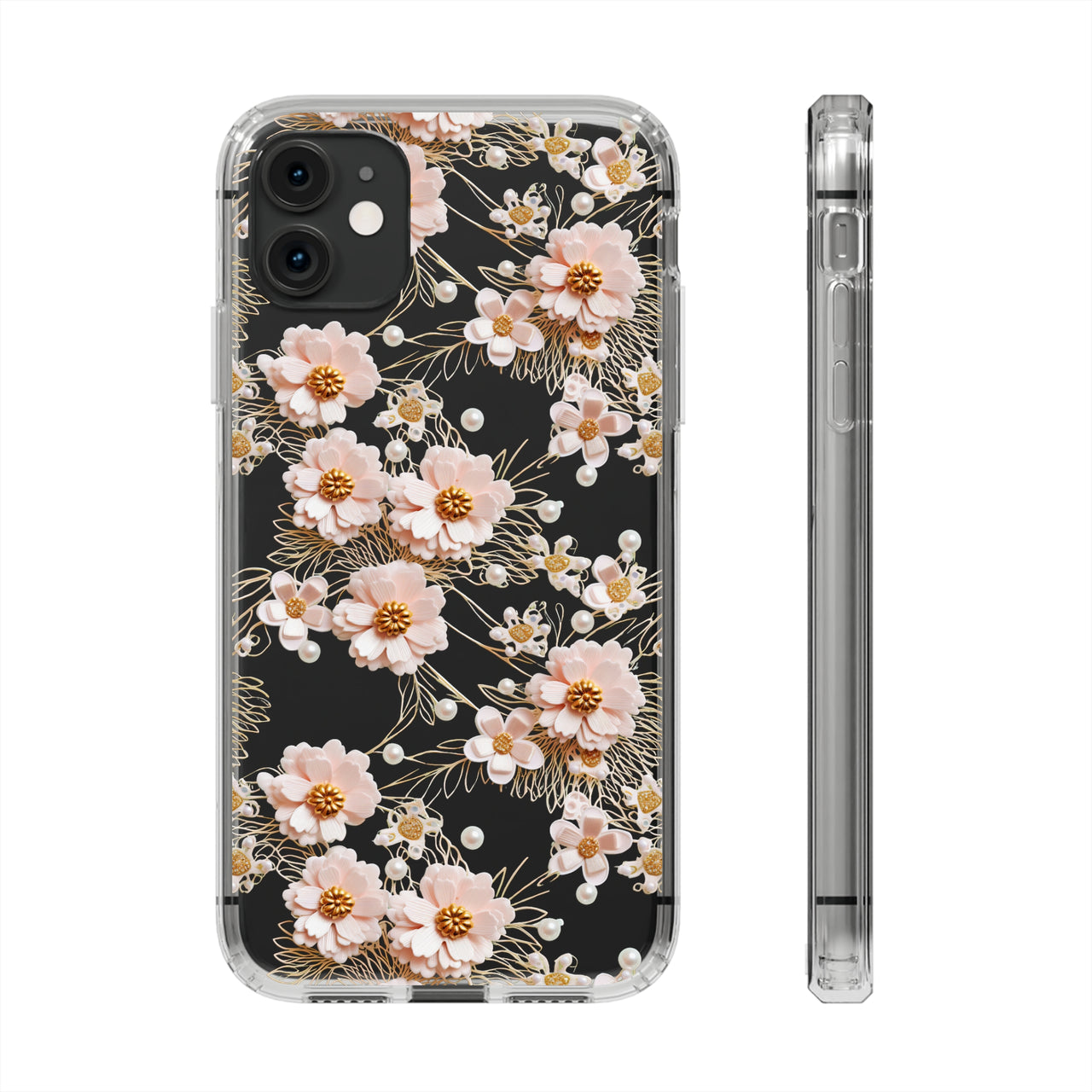 *Clear Case* Pretty in Pink - iPhone 11, iPhone 11 Pro, iPhone 11 Pro Max - Supports Wireless Charging