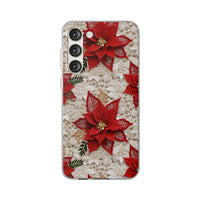 Thumbnail for Christmas Poinsettia - Flexi Cases for Samsung Galaxy S23, Samsung Galaxy S23 Plus, and Samsung Galaxy S23 Ultra