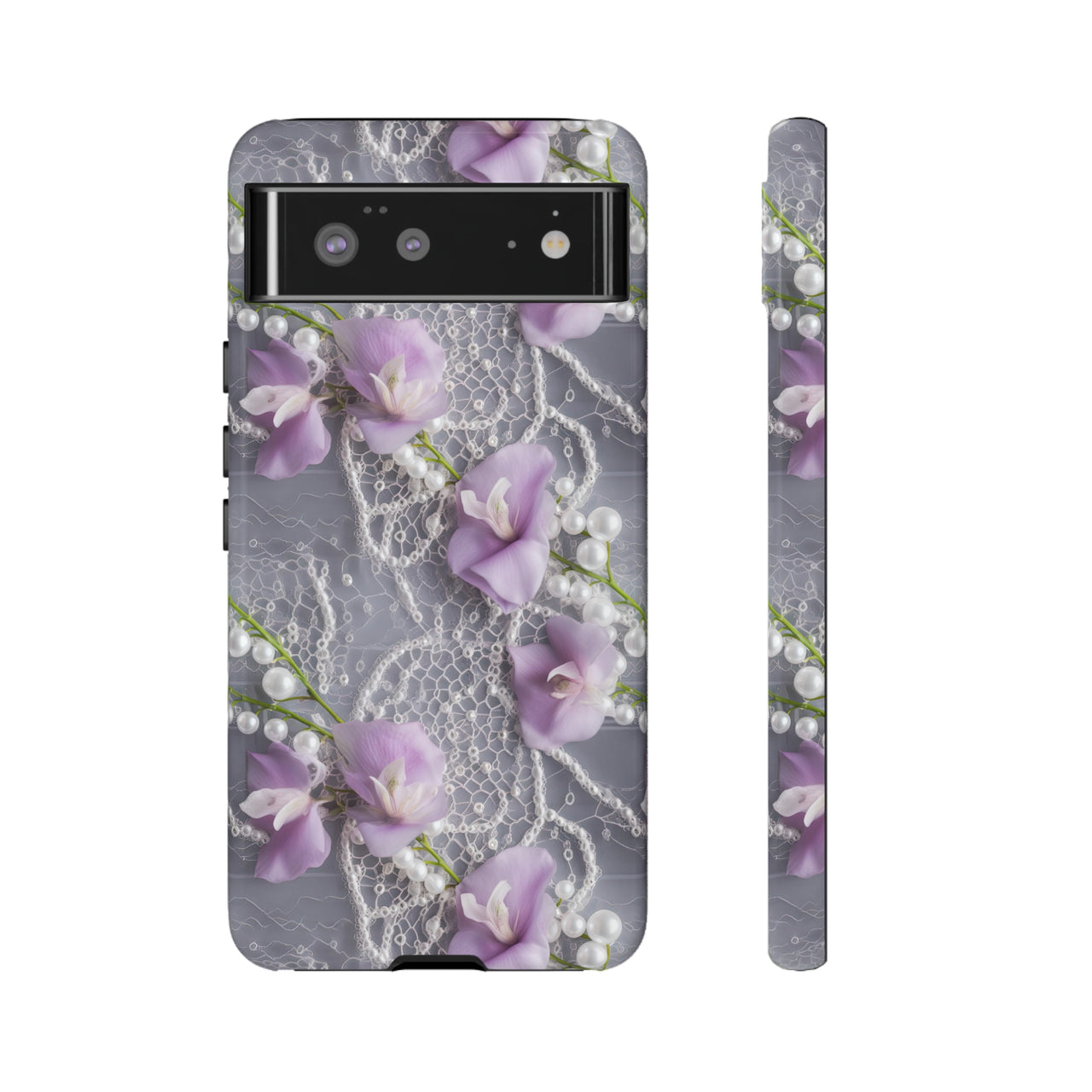 Purple Sweet Pea Tough Cases for Google Pixel 6 and Google Pixel 6 Pro