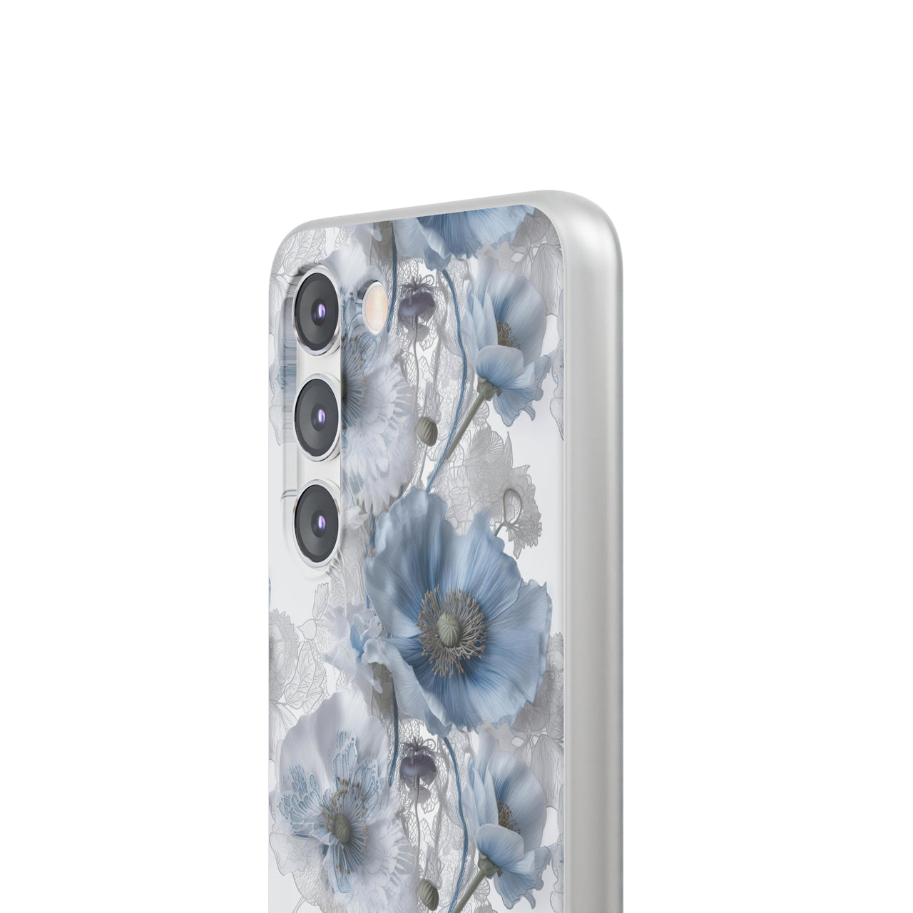 Himalayan Blue Poppy - Flexi Cases for Samsung Galaxy S23, Samsung Galaxy S23 Plus, and Samsung Galaxy S23 Ultra