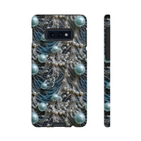 Thumbnail for Sea Foam Lace and Pearls Tough Cases for Samsung Galaxy S10, Samsung Galaxy S10E, and Samsung Galaxy S10 Plus