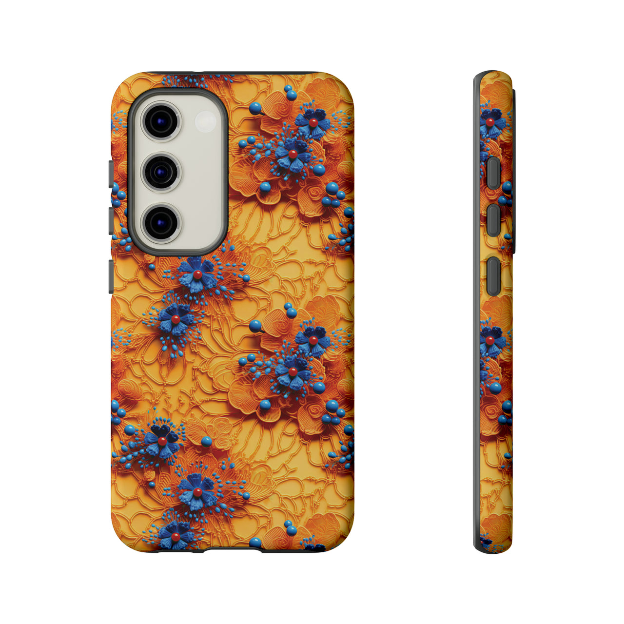 Royal Ryukyu Blossoms - Tough Case for Samsung Galaxy S23, Samsung Galaxy S23 Plus, and Samsung Galaxy S23 Ultra