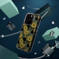 Thumbnail for *Clear Case* Whimsical Sunflowers - iPhone 14, iPhone 14 Pro, iPhone 14 Plus, iPhone 14 Pro Max - Supports Wireless Charging