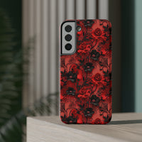 Thumbnail for Gothic Rose Impact-Resistant Cases for Samsung Galaxy S22, Samsung Galaxy S22 Plus, and Samsung Galaxy S22 Ultra. Supports Wireless Charging.