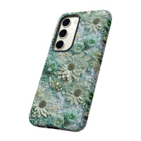 Thumbnail for Teal Petals - Tough Case for Samsung Galaxy S23, Samsung Galaxy S23 Plus, and Samsung Galaxy S23 Ultra