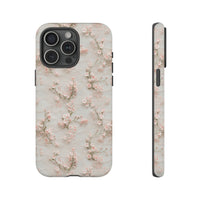 Thumbnail for White Lace and Cherry Blossoms Tough Case for iPhone 15, iPhone 15 Pro, iPhone 15 Plus, and iPhone 15 Pro Max