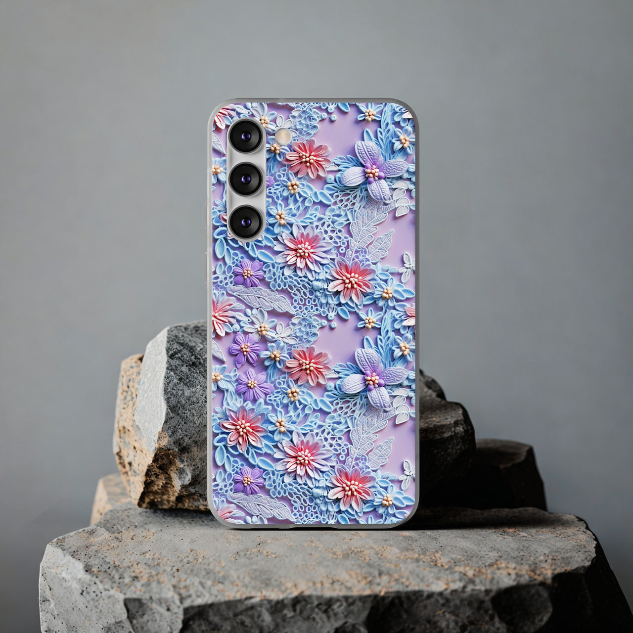 Cotton Candy Meadow - Flexi Cases for Samsung Galaxy S23, Samsung Galaxy S23 Plus, and Samsung Galaxy S23 Ultra