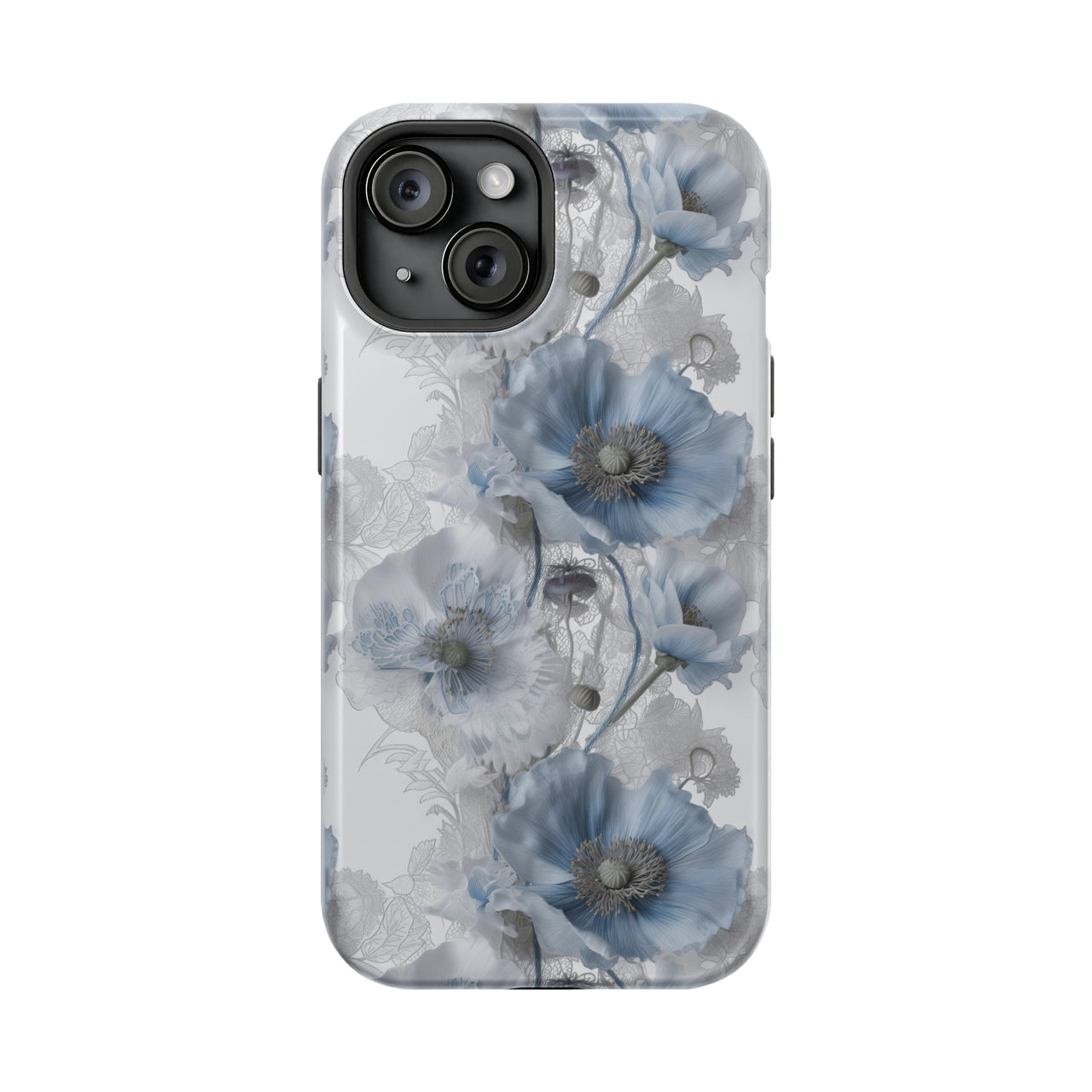 Himalayan Blue Poppy - MagSafe Tough Case for iPhone 15, iPhone 15 Pro, iPhone 15 Plus, & iPhone 15 Pro Max