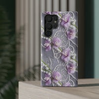 Thumbnail for Purple Sweet Pea Impact-Resistant Cases for Samsung Galaxy S22, Samsung Galaxy S22 Plus, and Samsung Galaxy S22 Ultra. Supports Wireless Charging.