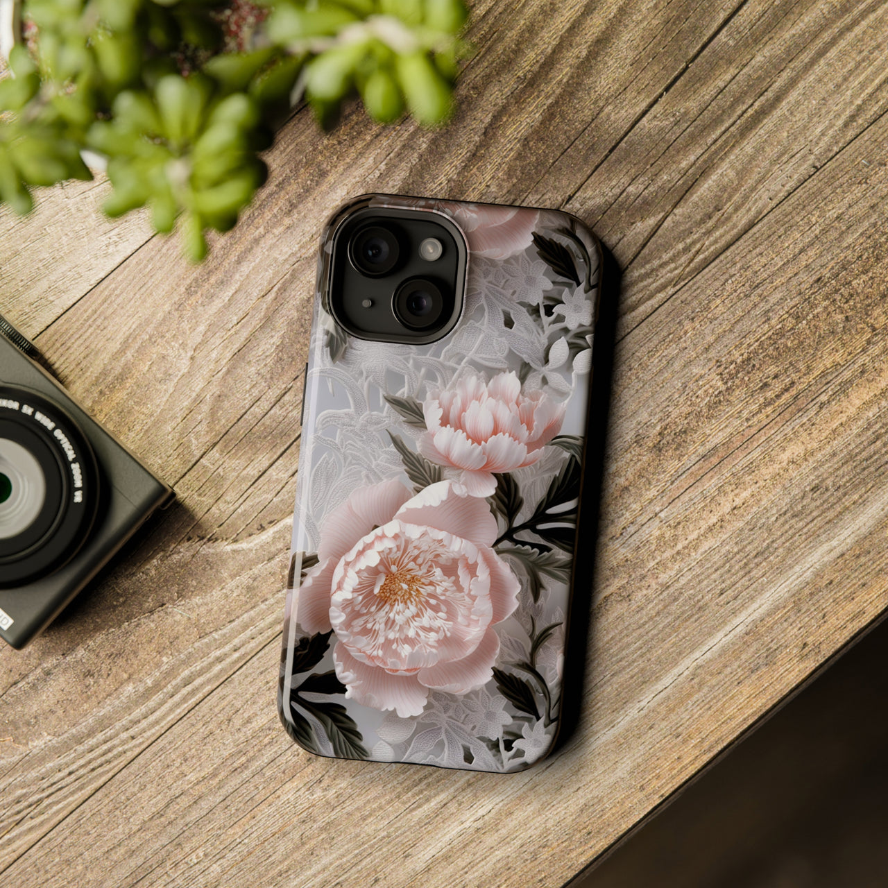 Pink Peony - MagSafe Tough Case for iPhone 15, iPhone 15 Pro, iPhone 15 Plus, & iPhone 15 Pro Max