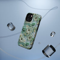 Thumbnail for Teal Petals - MagSafe Tough Cases for iPhone 13, iPhone 13 Mini, iPhone 13 Pro, and iPhone 13 Pro Max.