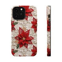 Thumbnail for Christmas Poinsettia MagSafe Tough Cases for iPhone 13, iPhone 13 Mini, iPhone 13 Pro, and iPhone 13 Pro Max.