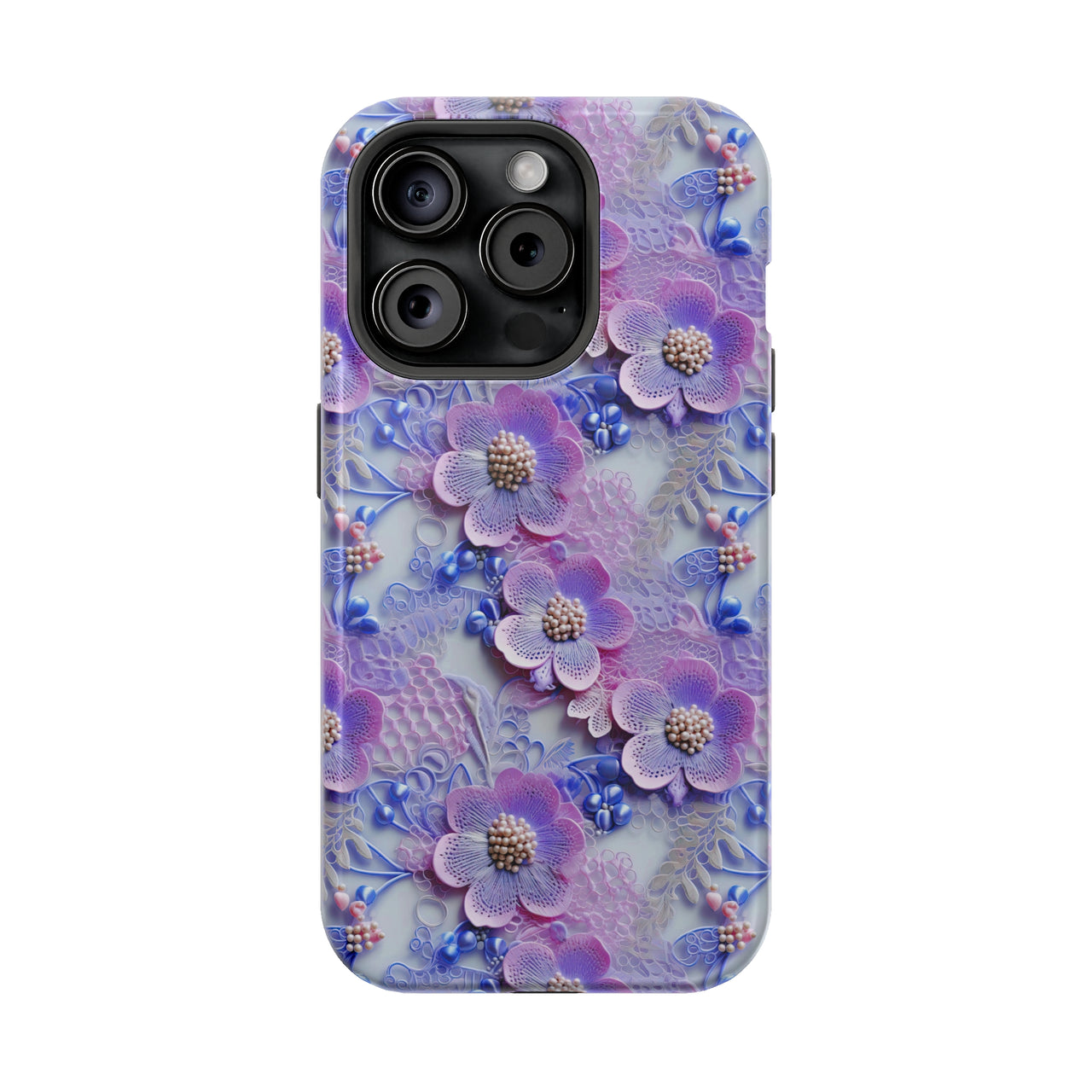 Pink and Purple Harmony - MagSafe Tough Case for iPhone 15, iPhone 15 Pro, iPhone 15 Plus, & iPhone 15 Pro Max