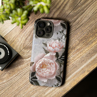 Thumbnail for Pink Peony Tough Case for iPhone 15, iPhone 15 Pro, iPhone 15 Plus, and iPhone 15 Pro Max