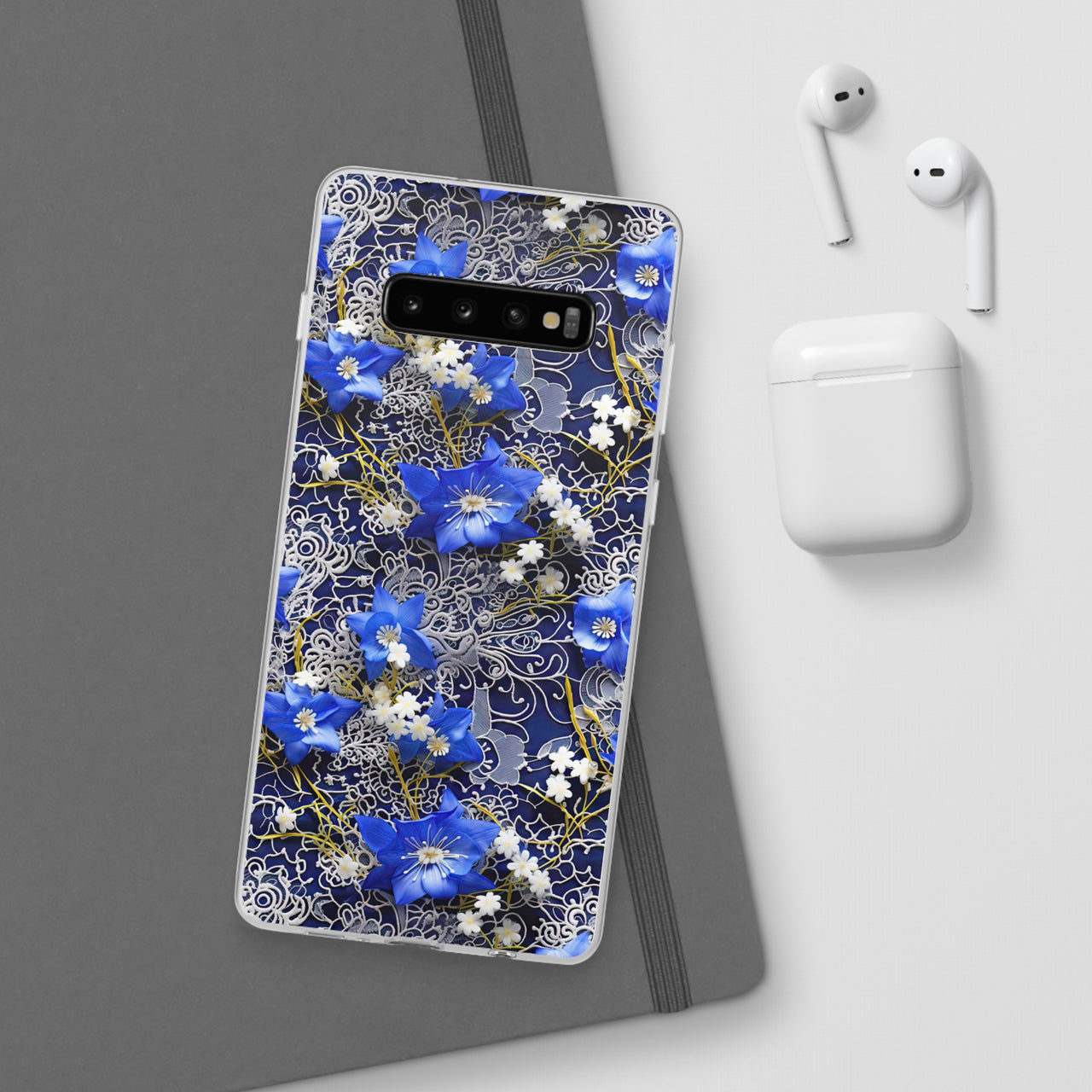 Cerulean Elegance - Flexi Cases for Samsung Galaxy S10, Samsung Galaxy S10E, & Samsung Galaxy S10 Plus