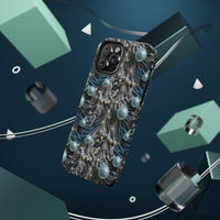 Thumbnail for Sea Foam Lace and Pearls Impact-Resistant Case for iPhone 12, iPhone 12 Mini, iPhone 12 Pro, and iPhone 12 Pro Max. Supports Wireless Charging.