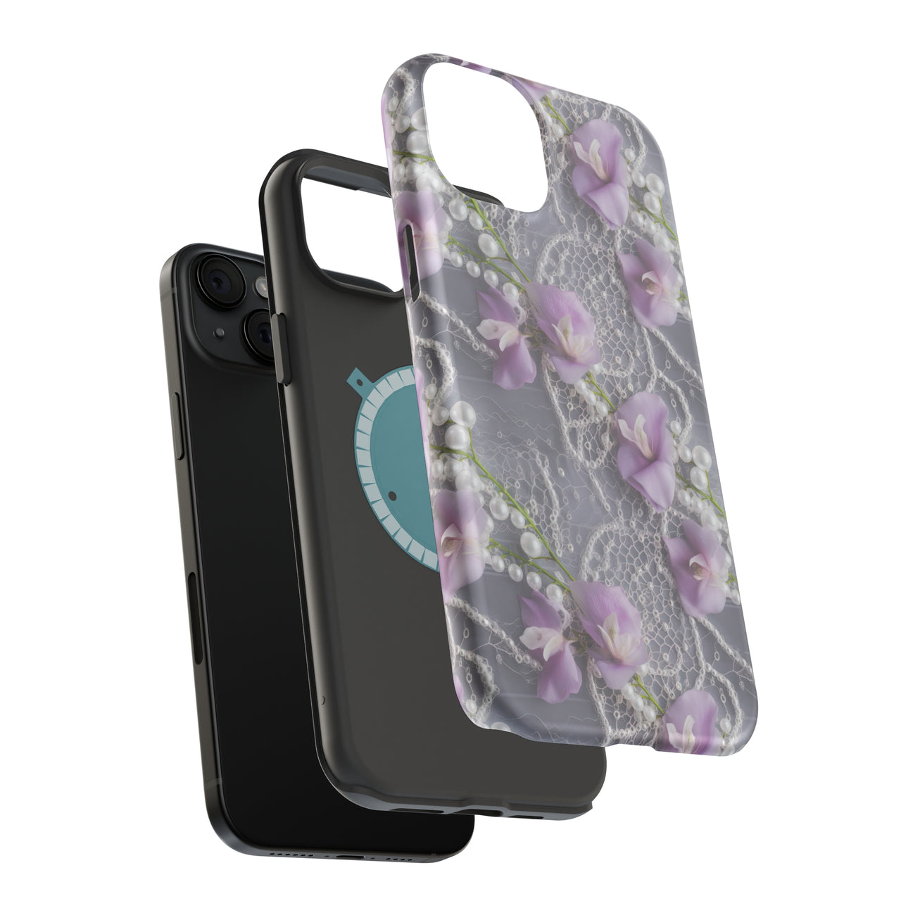 Purple Sweet Pea - MagSafe Tough Case for iPhone 15, iPhone 15 Pro, iPhone 15 Plus, & iPhone 15 Pro Max