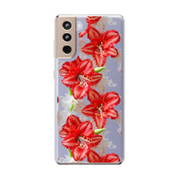 Thumbnail for *Clear Case* Enchanting Amaryllis - Samsung Galaxy S21, Samsung Galaxy S21 Plus, Samsung Galaxy S21 Ultra - Supports Wireless Charging