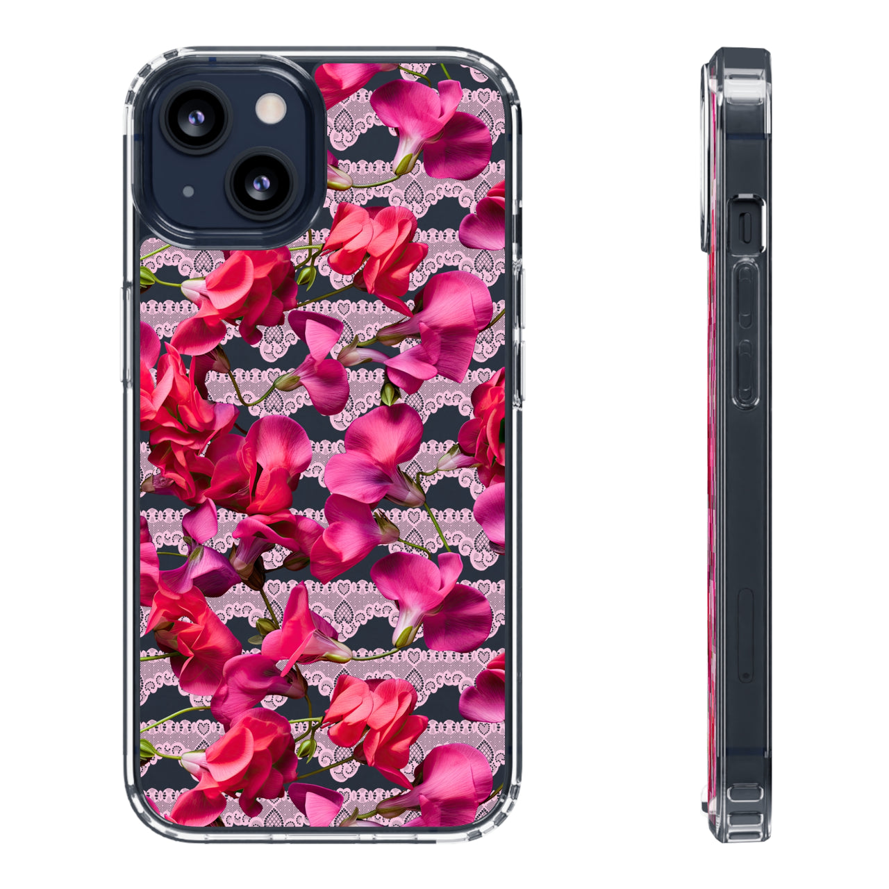 *Clear Case* The Sweetest Pea - iPhone 13, iPhone 13 Mini, iPhone 13 Pro, iPhone 13 Pro Max - Supports Wireless Charging