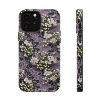 Thumbnail for White Flowers on a Purple Bed - MagSafe Tough Cases for iPhone 13, iPhone 13 Mini, iPhone 13 Pro, and iPhone 13 Pro Max.