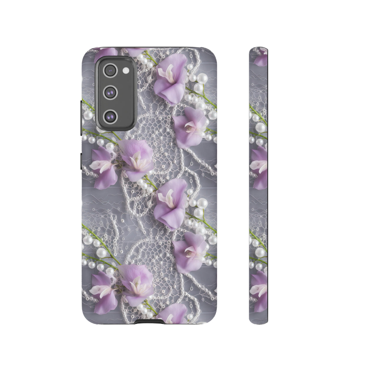 Purple Sweet Pea Tough Case for Samsung Galaxy S20, Samsung Galaxy S20+, Samsung Galaxy S20 Ultra, and Samsung Galaxy S20 FE