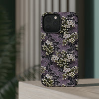 Thumbnail for White Flowers on a Purple Bed - MagSafe Tough Cases for iPhone 13, iPhone 13 Mini, iPhone 13 Pro, and iPhone 13 Pro Max.