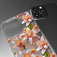 Thumbnail for *Clear Case* Pink Lily - iPhone 13, iPhone 13 Mini, iPhone 13 Pro, iPhone 13 Pro Max - Supports Wireless Charging