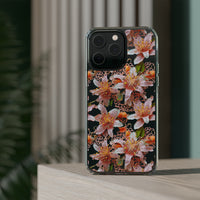 Thumbnail for *Clear Case* Pink Lily - iPhone 14, iPhone 14 Pro, iPhone 14 Plus, iPhone 14 Pro Max - Supports Wireless Charging