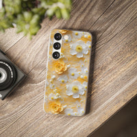 Thumbnail for Yellow Floral - Flexi Cases for Samsung Galaxy S23, Samsung Galaxy S23 Plus, and Samsung Galaxy S23 Ultra