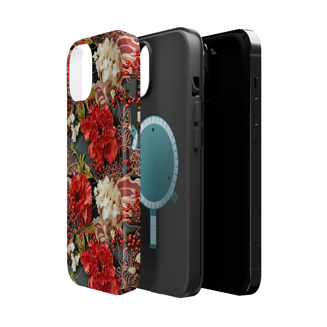 Carnation for January Birthday - MagSafe Tough Case for iPhone 14, iPhone 14 Pro, iPhone 14 Plus, and iPhone 14 Pro Max