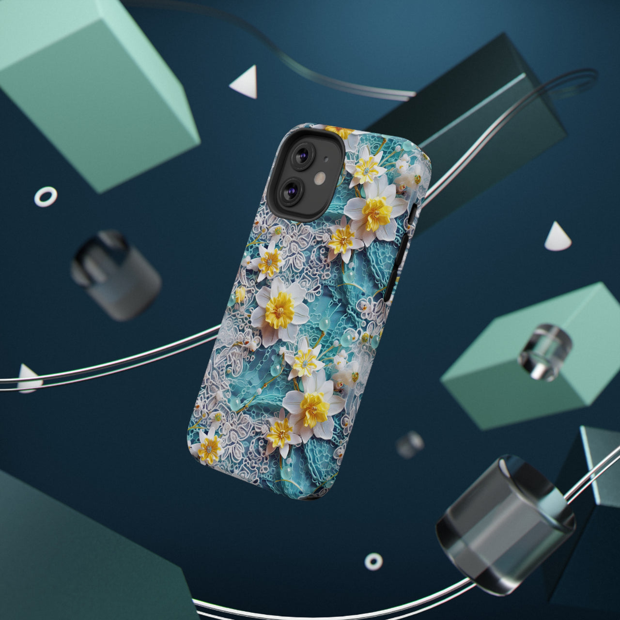 Daffodil for March Birthday - Impact-Resistant Case for iPhone 12, iPhone 12 Mini, iPhone 12 Pro, and iPhone 12 Pro Max. Supports Wireless Charging.