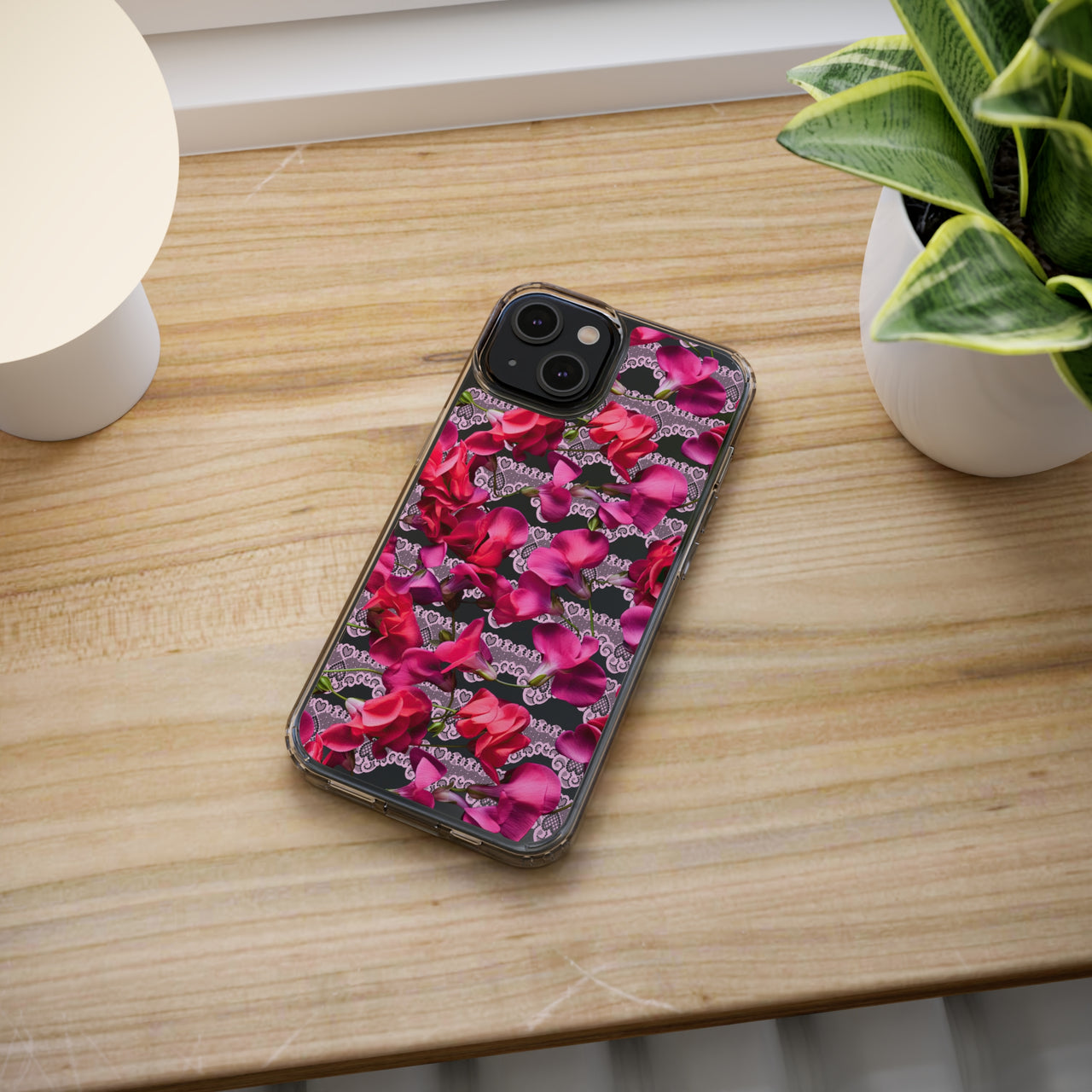 *Clear Case* The Sweetest Pea - iPhone 14, iPhone 14 Pro, iPhone 14 Plus, iPhone 14 Pro Max - Supports Wireless Charging