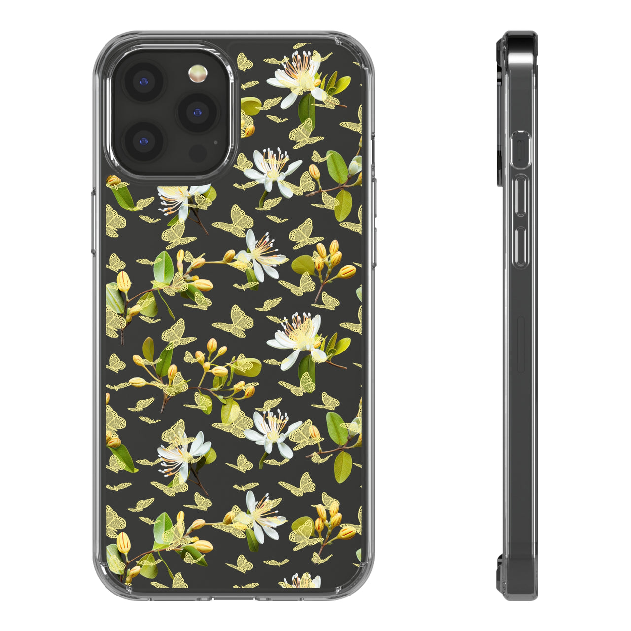 *Clear Case* Lace Butterfly - iPhone 12, iPhone 12 Mini, iPhone 12 Pro, iPhone 12 Pro Max - Supports Wireless Charging