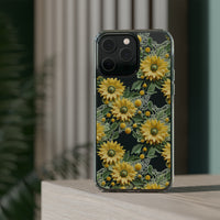 Thumbnail for *Clear Case* Whimsical Sunflowers - iPhone 14, iPhone 14 Pro, iPhone 14 Plus, iPhone 14 Pro Max - Supports Wireless Charging