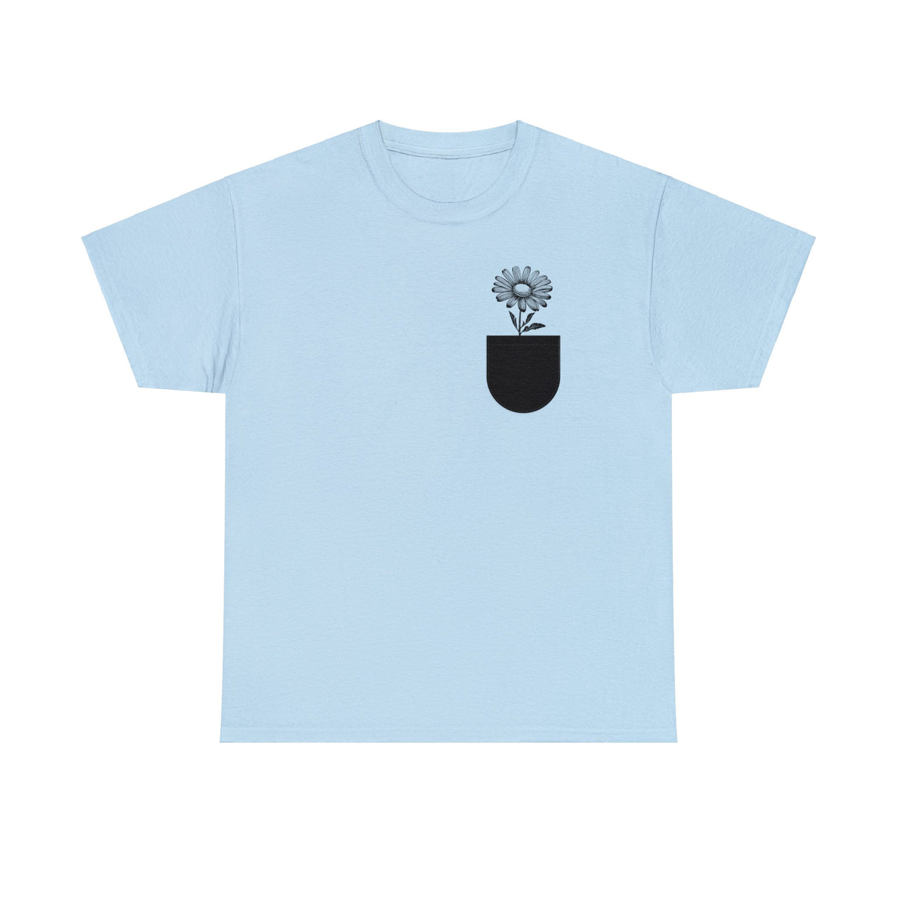 Pocket Daisy Unisex Heavy Cotton Tee