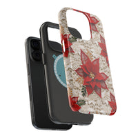 Thumbnail for Christmas Poinsettia - MagSafe Tough Case for iPhone 15, iPhone 15 Pro, iPhone 15 Plus, & iPhone 15 Pro Max