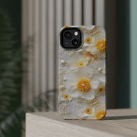 Thumbnail for White and Yellow Floral MagSafe Tough Cases for iPhone 13, iPhone 13 Mini, iPhone 13 Pro, & iPhone 13 Pro Max