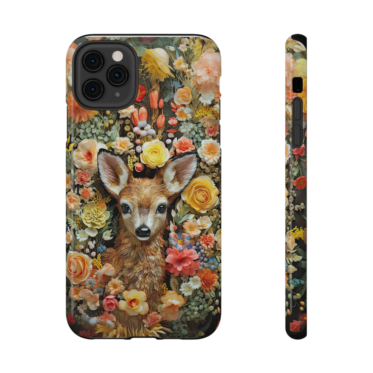 Fawn Impact-Resistant Cases for iPhone 11, iPhone 11 Pro, and iPhone 11 Pro Max. Supports Wireless Charging.