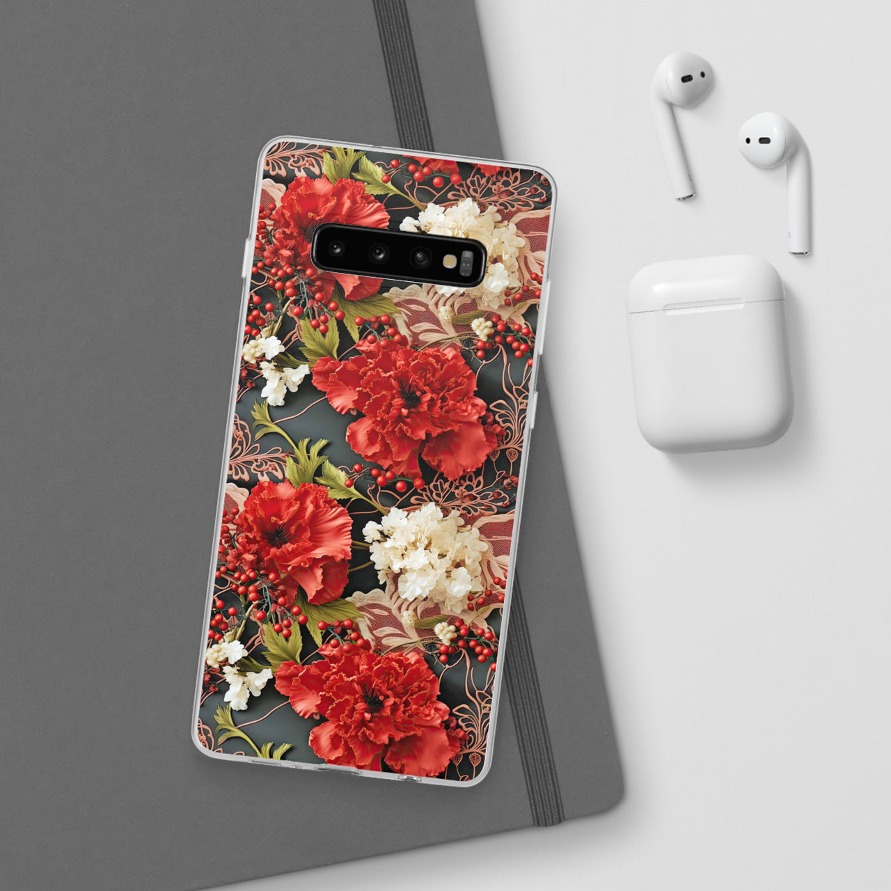 Carnation for January Birthday - Flexi Cases for Samsung Galaxy S23, Samsung Galaxy S23 Plus, and Samsung Galaxy S23 Ultra