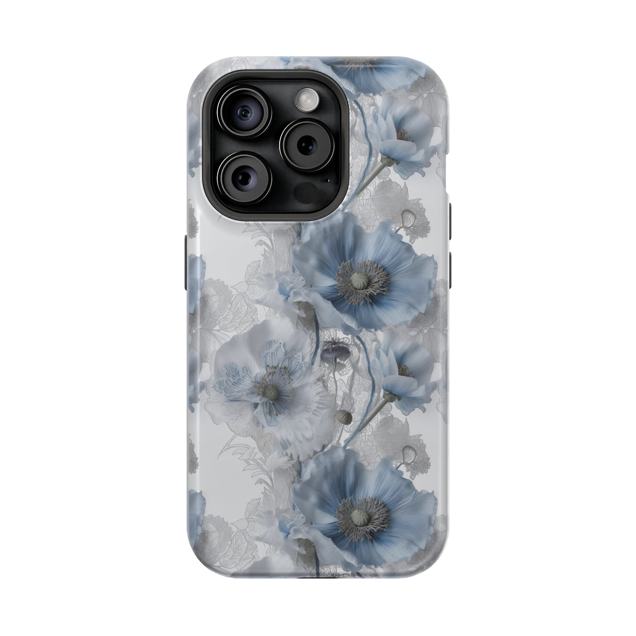 Himalayan Blue Poppy - MagSafe Tough Case for iPhone 15, iPhone 15 Pro, iPhone 15 Plus, & iPhone 15 Pro Max