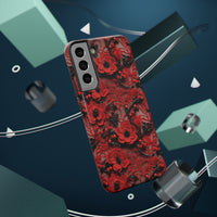 Thumbnail for Scarlet Temptation Impact-Resistant Case for Samsung Galaxy S22, Samsung Galaxy S22 Plus, and Samsung Galaxy S22 Ultra. Supports Wireless Charging.