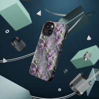 Thumbnail for Purple Sweet Pea MagSafe Tough Cases for iPhone 13, iPhone 13 Mini, iPhone 13 Pro, and iPhone 13 Pro Max.