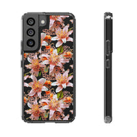 Thumbnail for *Clear Case* Pink Lily - Samsung Galaxy S22, Samsung Galaxy S22 Plus, Samsung Galaxy S22 Ultra - Supports Wireless Charging