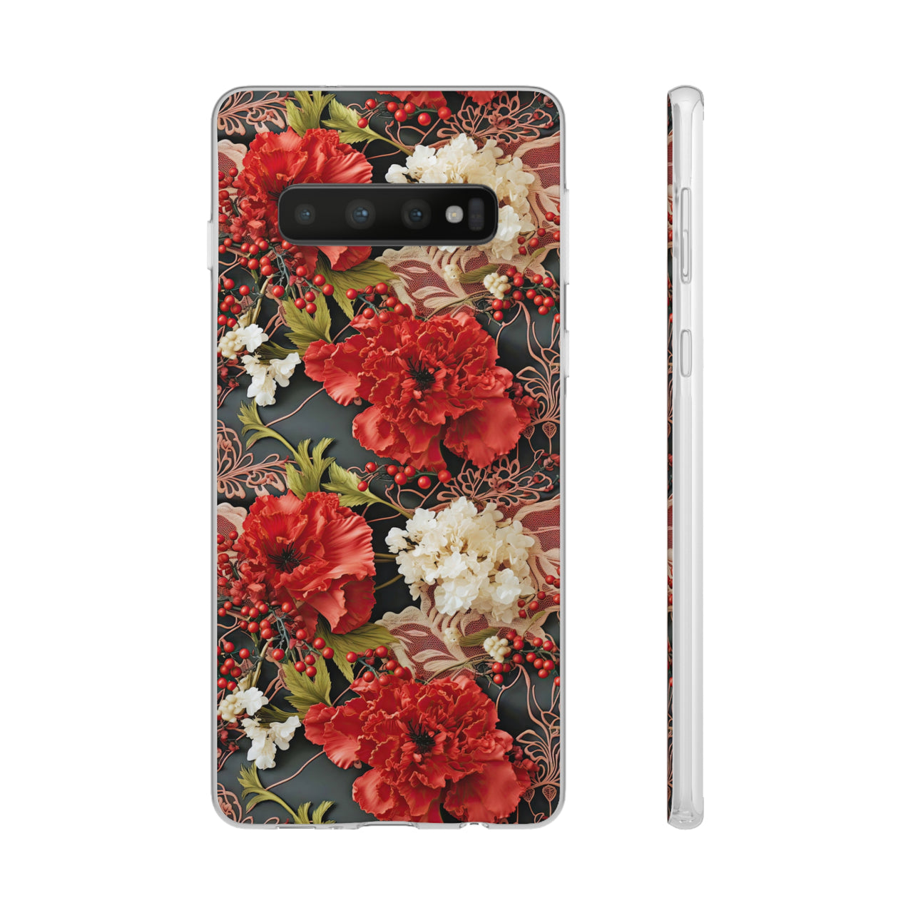 Carnation for January Birthday - Flexi Cases for Samsung Galaxy S23, Samsung Galaxy S23 Plus, and Samsung Galaxy S23 Ultra