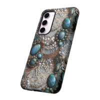 Thumbnail for Boho Agate and Lace Tough Cases for Samsung Galaxy S23, Samsung Galaxy S23 Plus, and Samsung Galaxy S23 Ultra