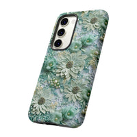 Thumbnail for Teal Petals - Tough Case for Samsung Galaxy S23, Samsung Galaxy S23 Plus, and Samsung Galaxy S23 Ultra